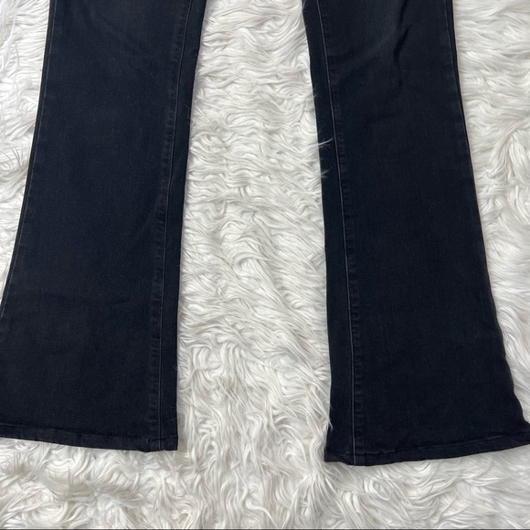 NOT FOR SALE -- SOLD • PAIGE • Lou Lou Flare Leg Jeans Black Fog - Picture 3 of 11